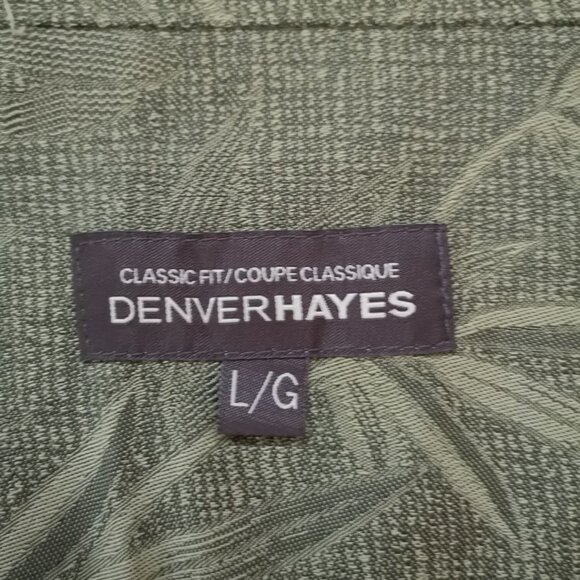 2 / $30.00 - Denver Hayes Men's Size Large Classic Fit Short Sleeve Shirt - Picture 3 of 5